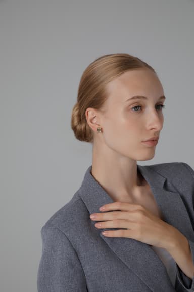 Серьги из серебра 925 с кубическим цирконием