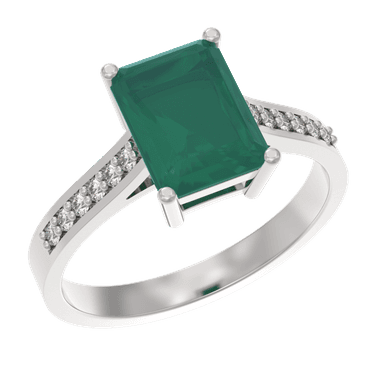 Кольцо из золота 585 с агатами