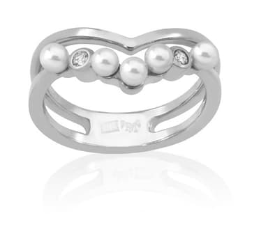 Кольцо из серебра 925 с жемчугом