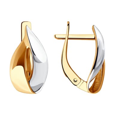 Серьги из золота без вставки