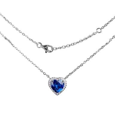 Колье из серебра 925 с кубическим цирконием