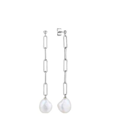 Серьги из серебра 925 с жемчугом