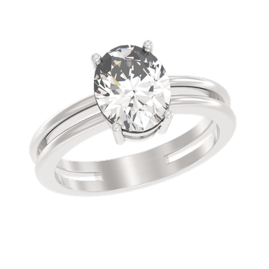 Кольцо из серебра 925 с фианитами