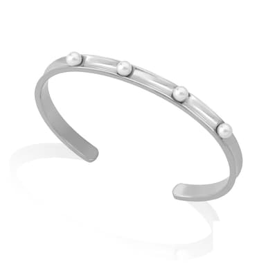 Браслет декоративный из стали с жемчугом