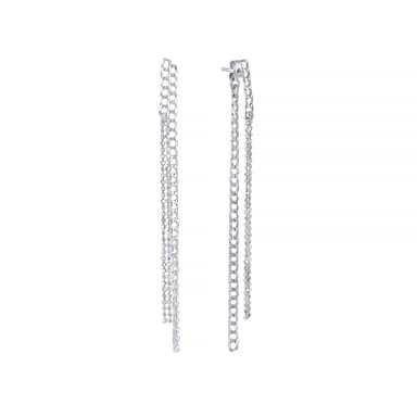 Серьги из серебра 925 без вставки