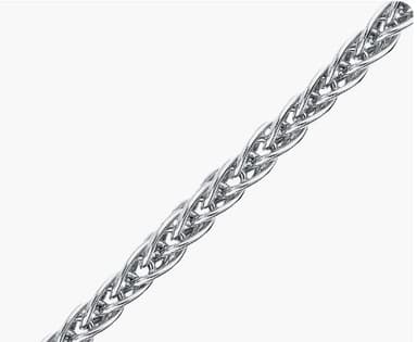 Цепь полновесная из серебра 925 без вставки