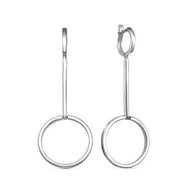 Серьги из серебра 925 без вставки