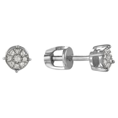 Серьги из серебра 925 с фианитами