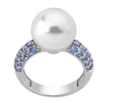 Кольцо из серебра 925 с жемчугом