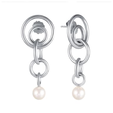 Серьги из серебра 925 с жемчугом