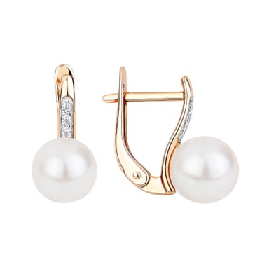 Серьги из золота 585 с жемчугом