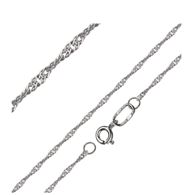 Цепь полновесная из серебра 925 без вставки