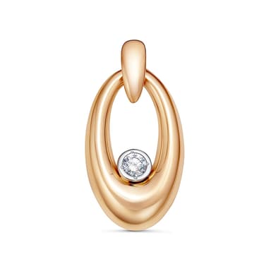 Подвеска из золота 585 с фианитами