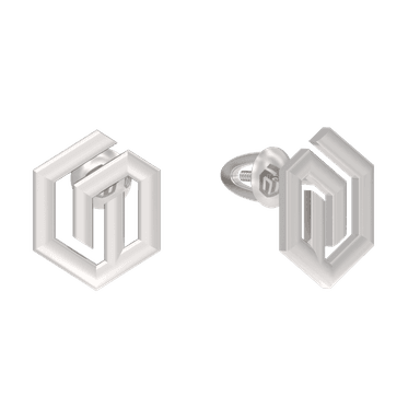 Серьги из серебра 925 без вставки