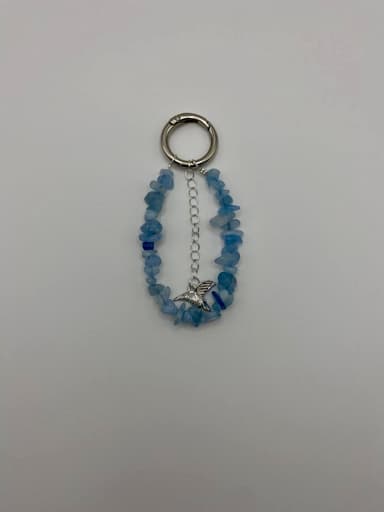 Брелок из бижутерный сплава с ювелирным стеклом