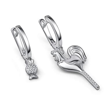 Серьги из серебра 925 с фианитами