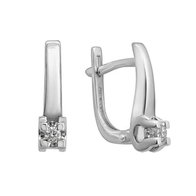 Серьги из золота 585 с бриллиантами