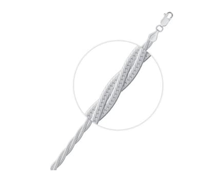 Цепь полновесная из серебра 925 без вставки